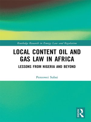 cover image of Local Content Oil and Gas Law in Africa